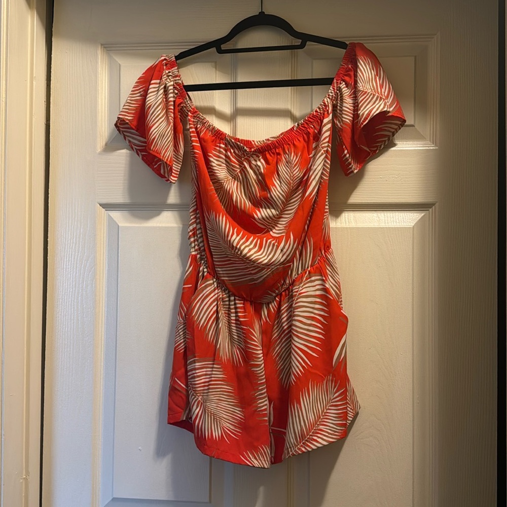 Palm leaf romper